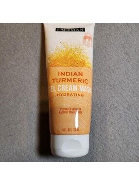 Freeman Indian Turmeric Gel Cream Mask Hydrating 6 fl oz 175 mL Face Care Skin